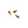 Gold plated sems screws with washers